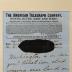 Framed "Lincoln" telegram re. USS Monitor