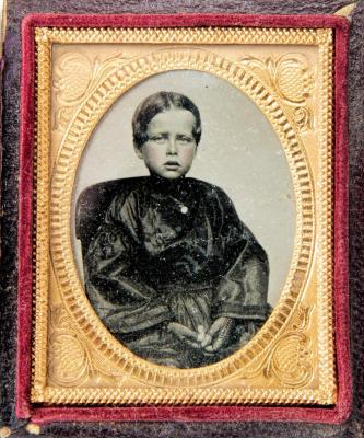 Ambroytype of unknown young girl