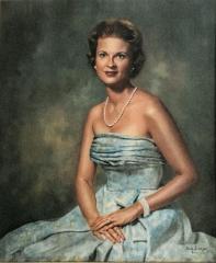 Photo of Joan P. Adams  in gown