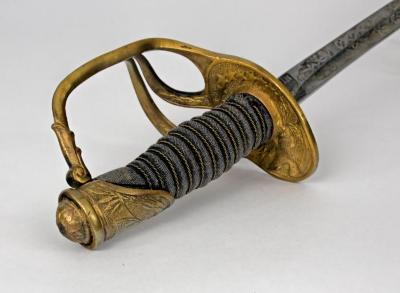 Capt W.W. Hart's saber handle 2