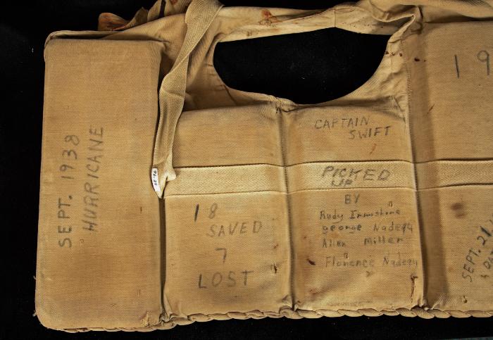 Life Jacket from '38 hurricane rescue