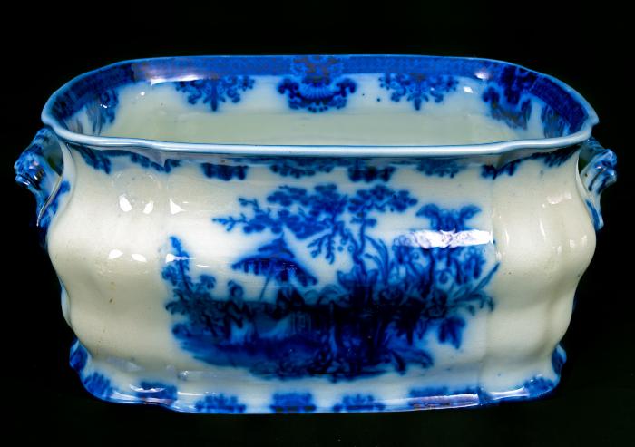 Ceramic - White Earthenware Foot Tub, said to be Rudyard Kipling's