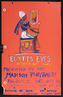 Poster - "Egypts' Eyes", Red - 2