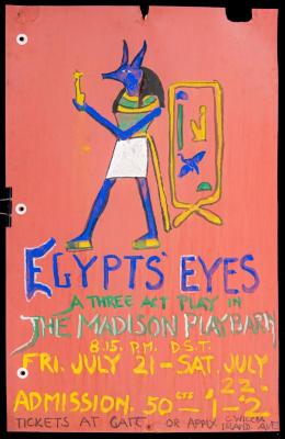 Poster - "Egypts' Eyes" Madison Playbarn, Red - 4