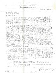 Letters from Amos G. Avery to Marion Hall re:  Cook and Haskell