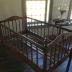 Crib, baby. Spidles. Purchased by Olin and Miriam Watson Osborn (grandfather to Richard Osborn).