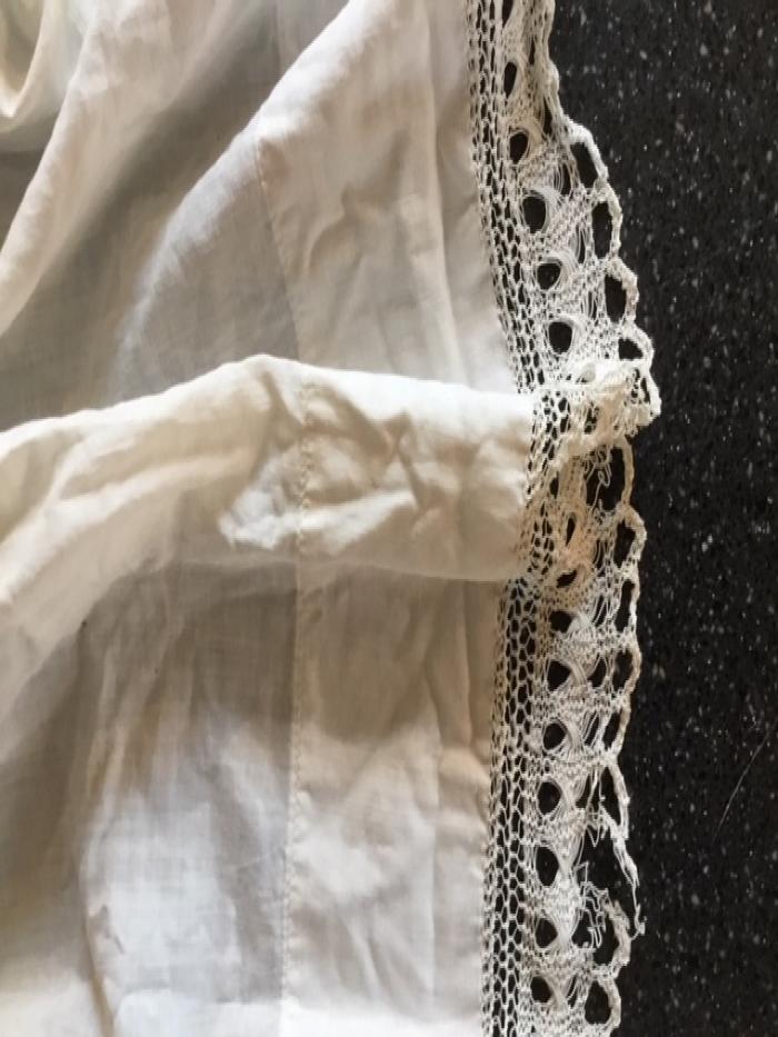 Apron, lady's apron, white cotton