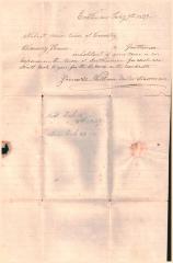 Letter to the Select men, town of Coventry, dated February 7, 1839. 
