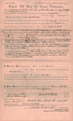 Quit Claim Deed  from Herbert C. Wells to Sarah L. Wells. 