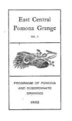 East Central Pomona Grange, 1932 Programs.