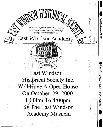 Flyer Open House Oct. 29, 2000