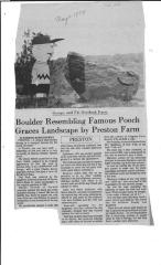 Boulder Resembling Famous Pooch Graces Landscape by Preston Farm