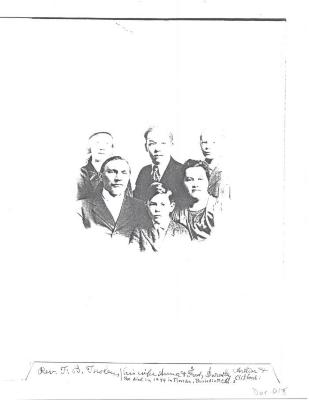 Photocopy of Rev. F.B. Tholen and family