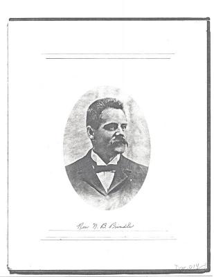 Photocopy of photograph of Rev. N.B. Prindle