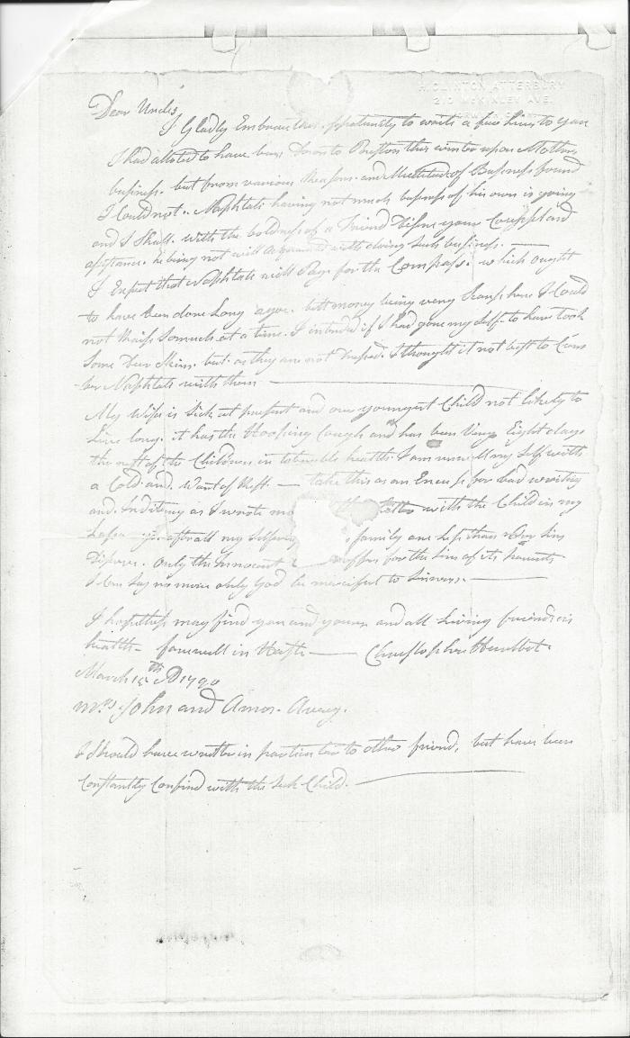 Photocopy of Hurlburt Letter
