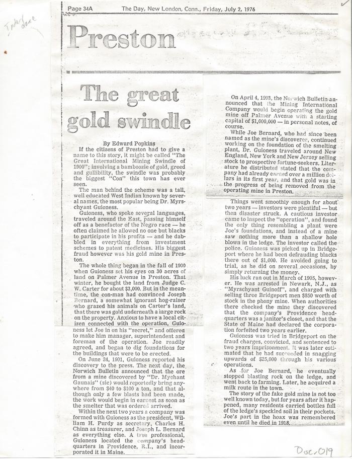Coll. 002 Fold. 026 Doc. 019  The Great Gold Swindle