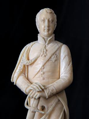 Carved Ivory Statuette of Lafayette 