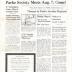 Park/e/s Family News July 1966
Parke Society Meets Aug. 7: Come!