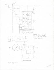 Sketch of Secret Chamber in a well at a Park family house