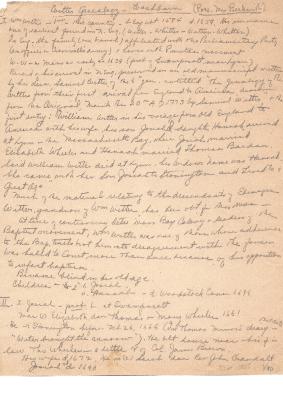 Notes from Witter Genealogy by Washburn