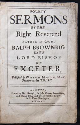 1661 book title page