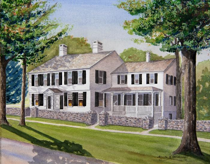 The General's Residence watercolor