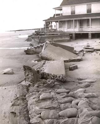 Hurricane of 1954-Fairfield Beach Damage