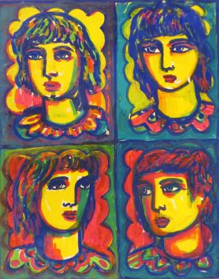 Portraits of Four Girls