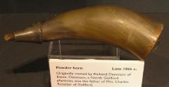 Richard Dennison's powder horn (without flash)