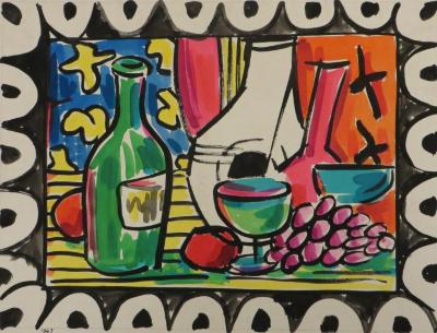 Still Life with Wine Bottle No. 3