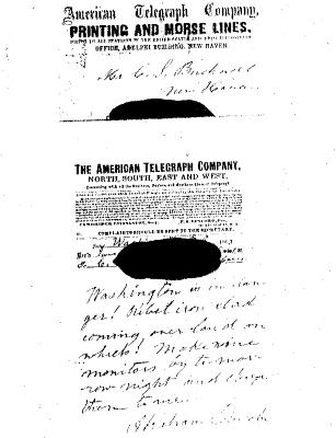Telegram from Lincoln to C. S. Bushnell