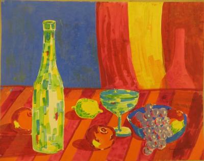 Still Life with Bottle and Fruit No. 3