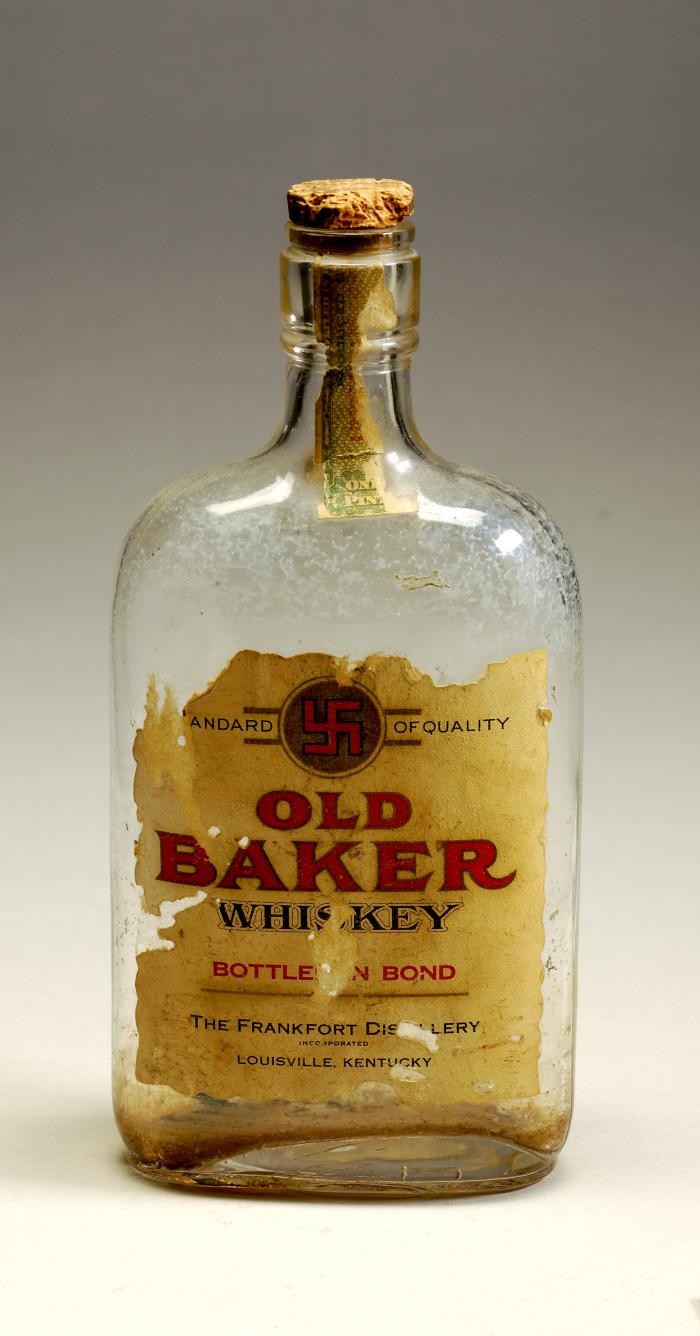 Whiskey Bottle: Old Baker, Louisville, Kentucky
