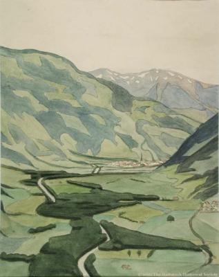 Mountain and Valley Scene