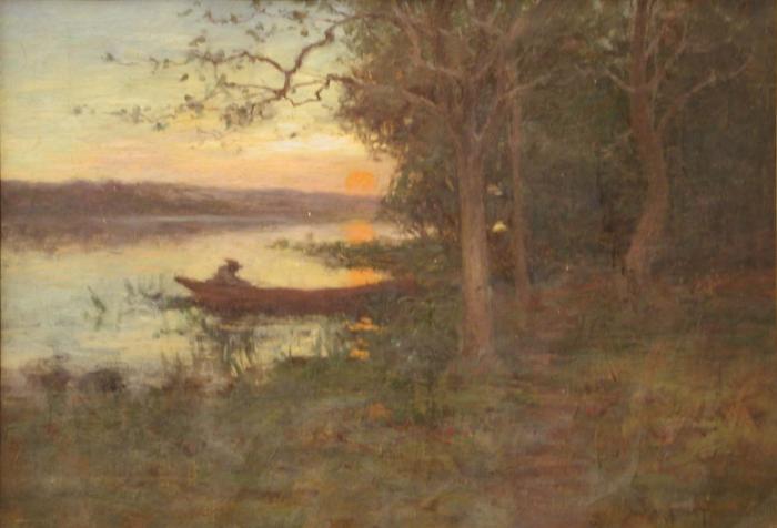 Canoe at Sunset