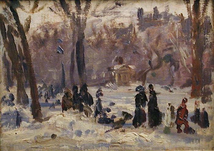 Study, Winter in the Park