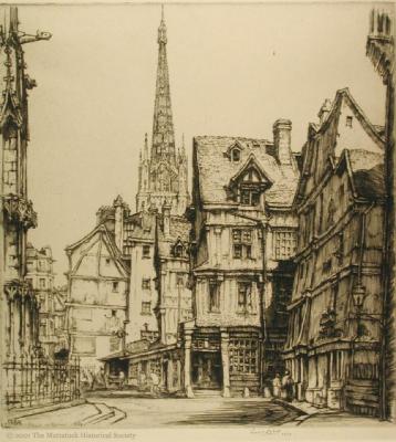 Street in Rouen;Street in Rouen