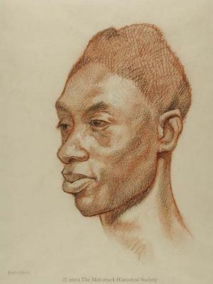 Drawing of an Unknown Man's Head (negro);Drawing of an Unknown Man's Head (Negro)