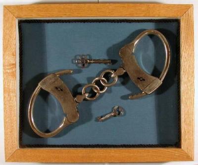 Handcuffs and Keys Display Box;Handcuffs and Keys Display Box