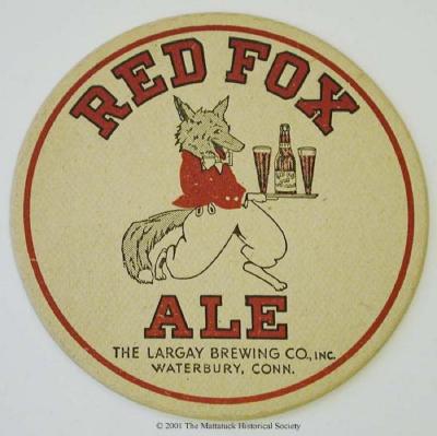 Red Fox Ale Beer Coaster;Red Fox Ale Beer Coaster