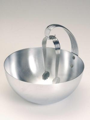 Ice Bowl and Tongs;Ice Serving Bowl with Tongs