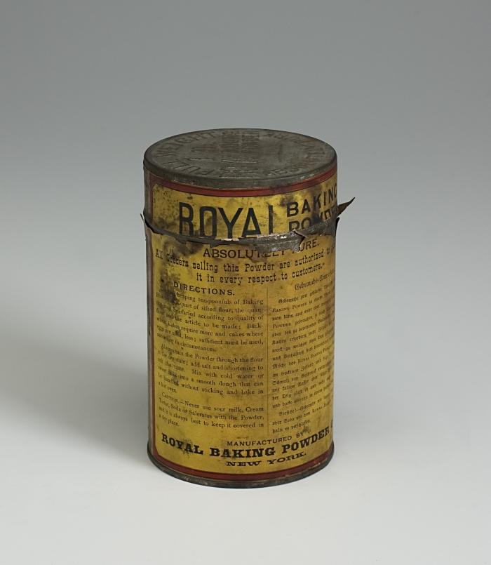 Tin Can: Royal Backing Powder;Tin Can: Royal Backing Powder