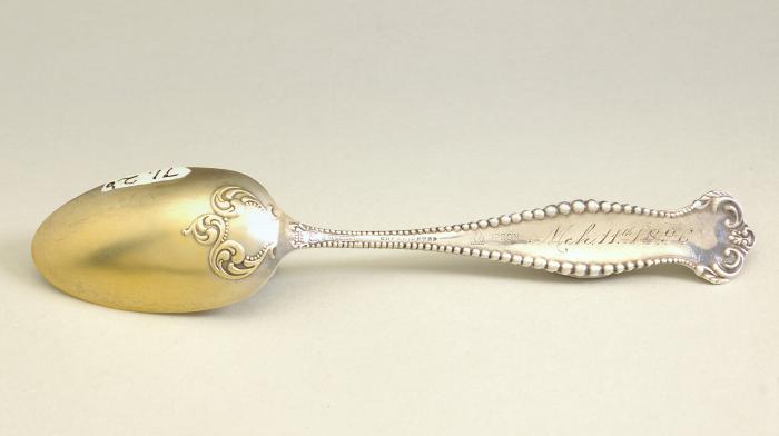 Souvenir Spoon: First Congregational Church, Waterbury, CT 1896