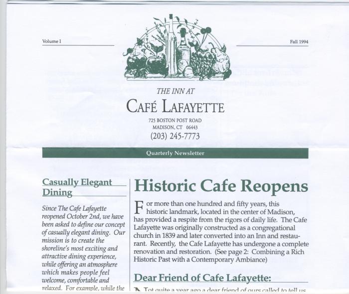 Cafe Lafayette - Madison, CT