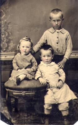 Portrait of Three Unidentified Children