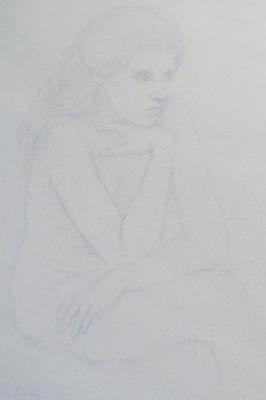 Female Nude with Folded Arms