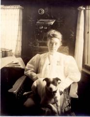 Portrait of a Woman and Her Dog