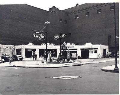 American AMOCO Gas Station, West Main Street and Park Place, Waterbury