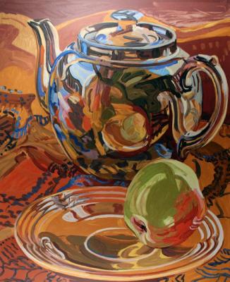 Teapot with Apple