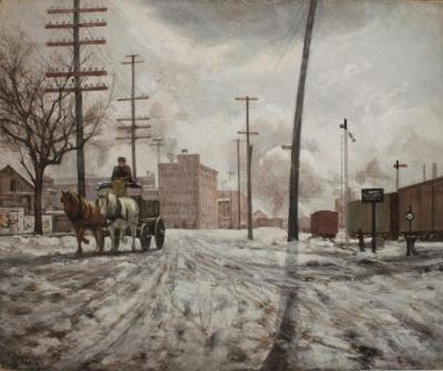 Untitled (Urban Scene in Winter)